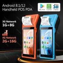 4G 3G Handheld PDA Android 8.1/12 POS Empfang 58mm Thermodrucker Terminal 5,5 Zoll Touchscreen WiFi Bluetooth für SII Loyverse