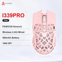 Mouse da gioco wireless AJAZZ I339Pro 2.4G Mouse programmabili 16000 DPI Mouse macro cablato a 7 pulsanti leggero per PC portatile