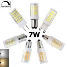 Dimmbare G8 G9 E17 E12 E11 LED Glühbirne 110V 220V Kühl/Warm Weiß 64LEDs 2835 SMD 7W Keramik Mais Lampe Beleuchtung Zubehör