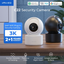 Telecamera di Sicurezza Interna IMILAB C22 3K - 360° °   Telecamera Domestica con Visione Notturna a Colori per Monitoraggio Bambini/Animali Domestici, WiFi6 con Rilevamento AI