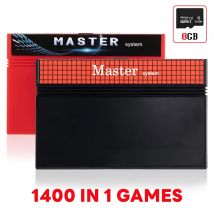 Latest Master System 1400 in 1 Game Cartridge with 8GB TF Gard for SEGA Master System SMS with USA EUR Game Console