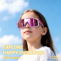 SCVCN Kinder Radfahren Sonnenbrille Junge Mädchen UV400 MTB Fahrrad Brille Outdoor Sport Brille Wandern Golf Baseball Ausrüstung UV400