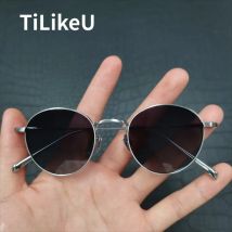 Neue ultraleichte Retro-Sonnenbrille aus reinem Titan, polarisiert, für Outdoor, Fahren, Reisen, blendfrei, Unisex-Sonnenbrille, UV400