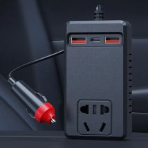 Tragbare Auto Inverter DC12V/24V Zu DC110V/220V Schnelle Lade Auto Montiert Power Inverter Auto Ladegerät batterie Adapter Stecker