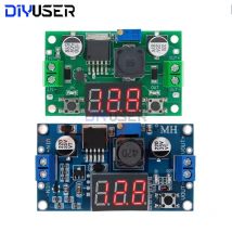 DIYUSER LM2596 BUCK 3A DC-DC-Spannung einstellbares Abwärtsmodul 4,0 ~ 40 V bis 1,25–37 V einstellbarer Regler mit LED-Voltmeter