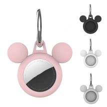 For Apple Airtag Liquid Silicone Case Soft Anti-scratch Protective Sleeve For Airtag Anti-lost Protection Cover AirTag Keychain