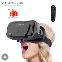 Shinecon Virtual Reality 3D Headset VR Brille Geräte Helm Viar Linsen Schutzbrille für Smartphone Handy Smart Mobile Games