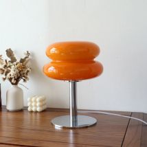 Macaron szklana lampa stołowa trichromatyczne przyciemnianie salon lampy nastrojowe ochrona oczu