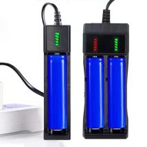 18650 Battery Charger 1/2/4 Slots Dual 18650 Charging 3.7V  Rechargeable Lithium Battery USB Charger For 16340 14500 18650