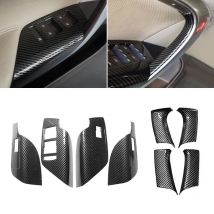 Für Buick Regal 2009-2016 Für Opel Insignia MK1 ABS Carbon Textur Auto Tür Fenster Schalter Bedienfeld Türgriff Abdeckung trim