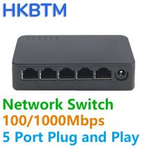 Switch di rete Mini 5 porte Switch Ethernet 1000Mbps/100Mbps Gigabit Smart Switcher ad alte prestazioni RJ45 Hub Iniettore Internet