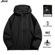 JNLN Unisex Waterproof Windbreaker Outdoor Sport Windproof Single-Layer Jacket Men Women Hiking Climbing Trekking Rain Coat