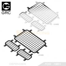 GRC 1/8 Edelstahl Mesh Schutz Fenster Netz Metall Dekoration für H8H Defender Heckscheibe Upgrade Teile #   G190DS G190DB