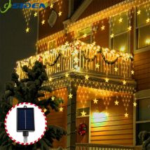 Solar Hanging Net Lights Outdoor Eaves Waterproof Decorations Lamp With 8 Modes for Christmas Halloween Windows DIY Lighting