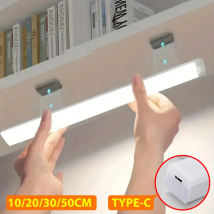 Listwa świetlna LED USB Akumulatorowy czujnik ruchu Lampka nocna Przenośna indukcyjna lampka do szafki do kuchni do przedpokoju w szafie