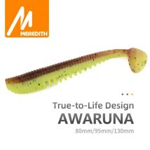 MEREDITH Awaruna przynęty 8cm 9.5cm 13cm sztuczne przynęty woblery miękkie przynęty Shad Carp silikonowe wędkarstwo miękkie przynęty Tackle