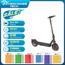 EVERCROSS TECH EV10K Pro Monopattino Elettrico Adulti, 10" Scooter Elettrico Pieghevole, Controllo App, Motore 500W, Batteria 410WH, Velocità Massima 25 km/h, Doppio Ammortizzatore