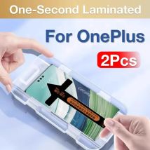 2 pezzi per OnePlus One Plus 12 11 11r 12r 10 9 8 Ace 3 2 Pro 1 + protezione dello schermo in vetro temperato protettiva con kit di installazione