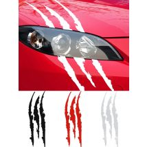 Car Monster Claw Scratch Decal Reflective Sticker For Car Auto Headlight Decoration Vinyl Decal