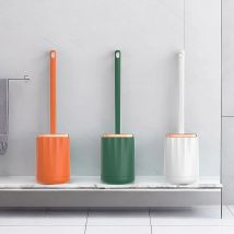 Haushalts-Toilettenbürsten-Set aus Silikon, ultraschall, WC-Bürsten, multifunktional, keine toten Ecken, Heimgebrauch, Badezimmer-Zubehör