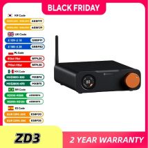 Fosi Audio ZD3 Bluetooth USB Desktop DAC Ingresso ARC, ES9039Q2M Decodificatore digitale completamente bilanciato per amplificatore stereo con telecomando