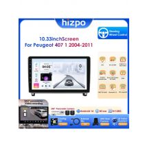 Hizpo Carplay Screen Android 13 for Peugeot 407 1 2004-2011 Car Radio Multimedia Player 10.33" GPS Navi 2din 4G Stereo Head Unit