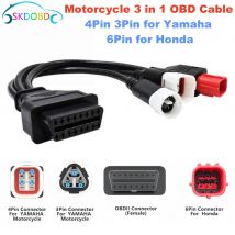 Neueste 3 IN 1 für Yamaha 3pin 4pin und Honda 6pin OBD2 Motorrad Diagnose Stecker Kabel Adapter OBD 2 motor Verlängerung kabel