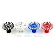 Aluminium M3 M4 Gimbal Regenschirm Stick End Köpfe Für Futaba Spektrum Frsky JR Wfly RadioLink FlySky Sender Verbesserte Teil