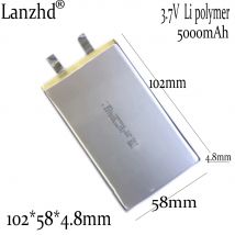 1-10PCS batterie fai da te 3.7V Li Polymer lithium battery 4858102 5000mAh per Tablet computer Mobile power monitoraggio medico