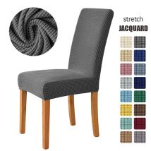 Jacquard Stuhl bezug mit Rückenlehne Universal Size Stuhl bezug Hochela tische einfarbige Stuhl hussen für zu Hause Wohnzimmer Hotel