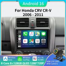 8Core Android 16 Carplay Car Radio For Honda CR-V 3 RE CRV 2006-2011 Multimedia Video Player 2 Din Navigation GPS DVD Head Unit