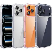 Shockproof Case For iPhone 17 Air  17Pro 17Pro Max 17 Hybrid Hard Acrylic Crystal PC Cover Clear Soft Shell