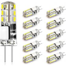 10szt G4 Żarówka Led 2W 3W 5W 9W 12W 15W 12V AC220V Oszczędzająca silikonowa lampa 360Kąt wiązki