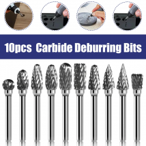 10 Stück Hartmetall bohrers atz Metalls chleif fräser Fräser für Holz schnitzerei Metall polier werkzeug