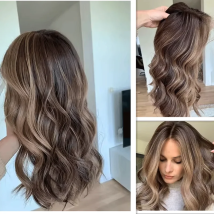 100 % rohe Echthaar-Perücken, honigblonde Highlights, brünette Perücke, 13 x 4, 13 x 6, HD-Spitzenfront-Perücken, europäisches Echthaar, Damenperücke