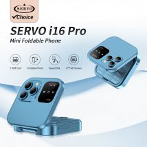 SERVO i16 PRO faltbares Mini-Handy, 2G Dual-SIM-Karte, Geschwindigkeitszifferblatt, magische Stimme, 1,77 Zoll Bildschirm, 3,5 mm Klinke, Flip-Handy Typ C