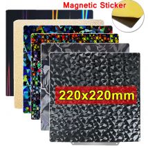 Doppelseitiges magnetisches beheiztes Bett 220 x 220 mm Bauplatte H1H PEI-Blatt PEO PET-Platte für Anycubic Mega Pro Anet A8 Duplicator I3