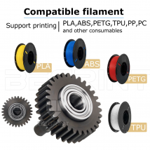 Aggiornamento Ingranaggio di riduzione della trasmissione dell'estrusore per Creality K1/K1C/K1 Max Full Metal Filament Gear Parte di stampa 3D Resistente all'usura