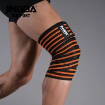 1 PC Ginocchiere da uomo Fitness Sollevamento pesi Bendaggio elastico Compressione Supporto per ginocchio Cinghia sportiva Fasce protettive per ginocchio Pad