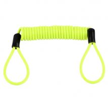 150 cm grünes Sicherheits-Anti-Diebstahl-Federkabel für Motorrad, Motorrad, Rad, Scheibenbremse, Alarmschloss und Tasche und Erinnerungsfeder