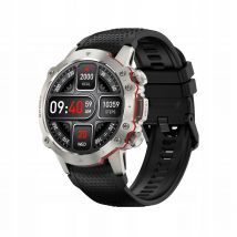 Kiano Watch Sport Orologio in argento Smartwatch da uomo Silver Talking Menu PL 2 strisce fornite