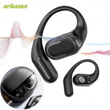 Open Ear Earbuds Bluetooth Headphones Wireless 60Hrs Playtime Hifi Sound Wireless Earbuds IPX7 Waterproof Earphones for Running