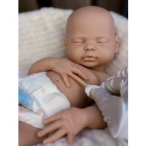 Muñecas Reborn de 18 pulgadas sin pintar para niña, muñecas de silicona suave y sólida de cuerpo completo para recién nacido, regalos, Muñeca Reborn