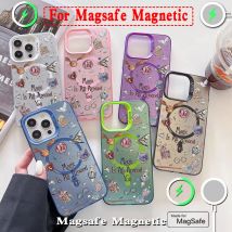 Art Potters Wand Harries Magsafe Magnetic Case for Samsung S25 S24 S23 S22 S21 S20 FE Plus Ultra 5G Soft Silver Plated Cover