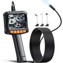 Telecamera per endoscopio da 2.4 pollici 1920P telecamera per ispezione auto Single & Dual Len IP67 endoscopio industriale impermeabile 8LED luci per motore