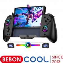 BEBONCOOL No Deadzone Controller per Switch/Switch OLED palmare Wireless Design ergonomico giroscopio a 6 assi Turbo Gamepad