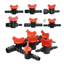 4/8/10/12/16/20/25 mm Schlauchtülle Mini-Ventil 1/2 3/4 Zoll Gewinde x 1/4 3/8 1/2 3/4 1 Zoll Gartenhahnanschlüsse PE-Rohrverschraubung