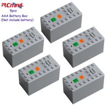 RCmall 5 Stück Power-Funktion-Teile, AAA-Batteriekasten (Batterie nicht im Lieferumfang enthalten), kompatible Legoeds RC-Car-Bausteine