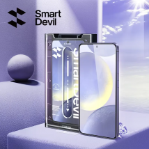 SmartDevil Staubfreier Displayschutz für Samsung S25 Ultra HD, klare gehärtete Glasfolie für Samsung S25 S24, Anti-Fingerabdruck