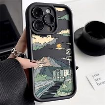 Landschaft Anime Handy hülle für iPhone 15 Pro Hüllen für iPhone 11 15 12 13 14 Pro max x xr xs max 14 15 7 8 plus se 2020 2022